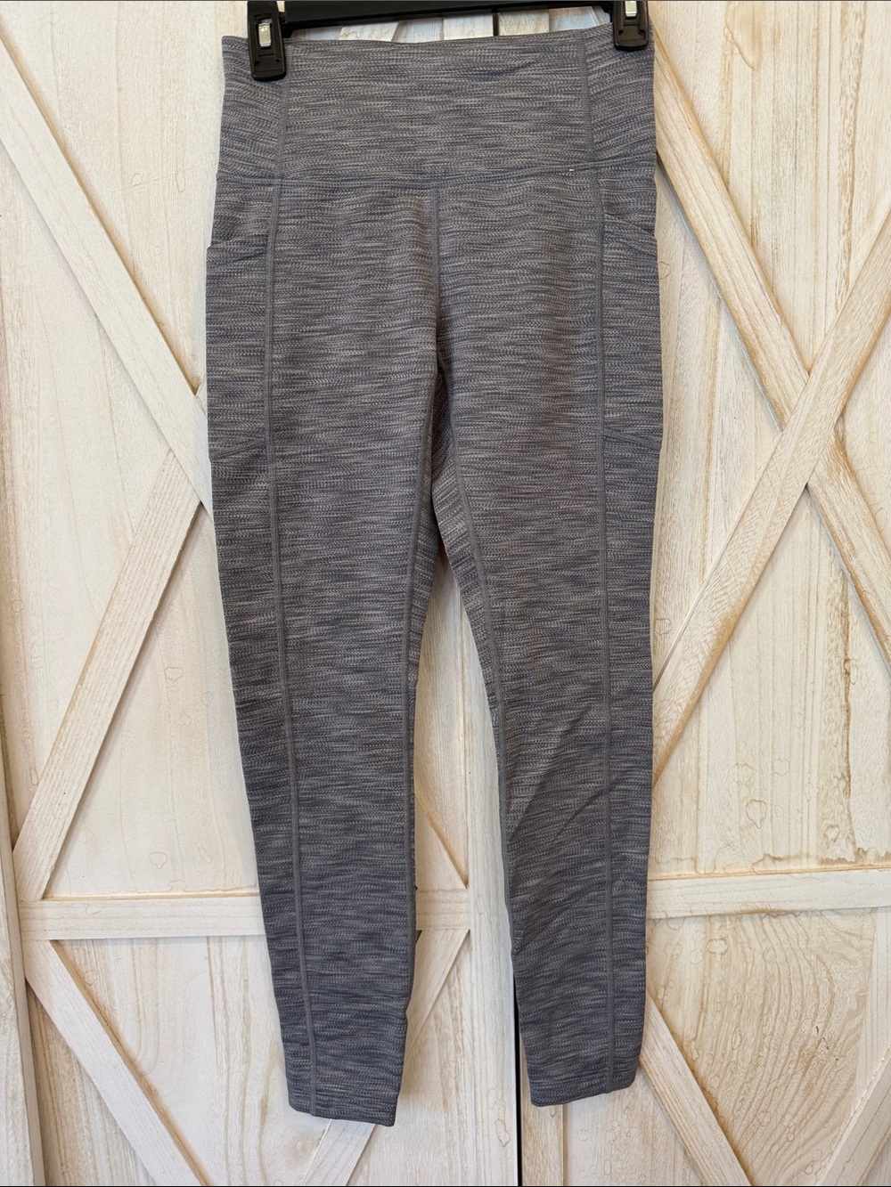 Teens Mondetta Heathered Gray Girls Active Leggings